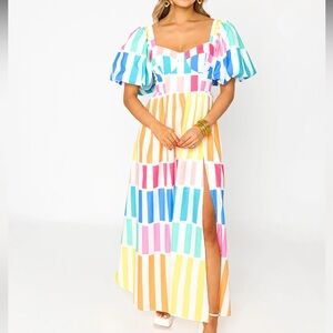 Buddy Love - Jacqueline Sweetheart Neckline Midi Dress - Newport